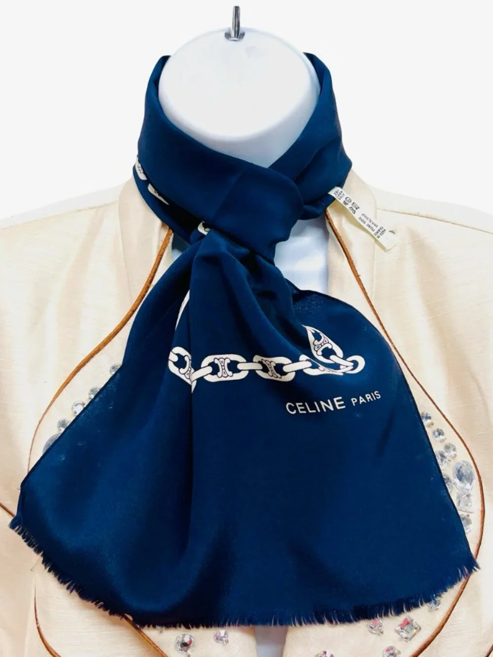 Unused -French Made  Celine silk scarf   46